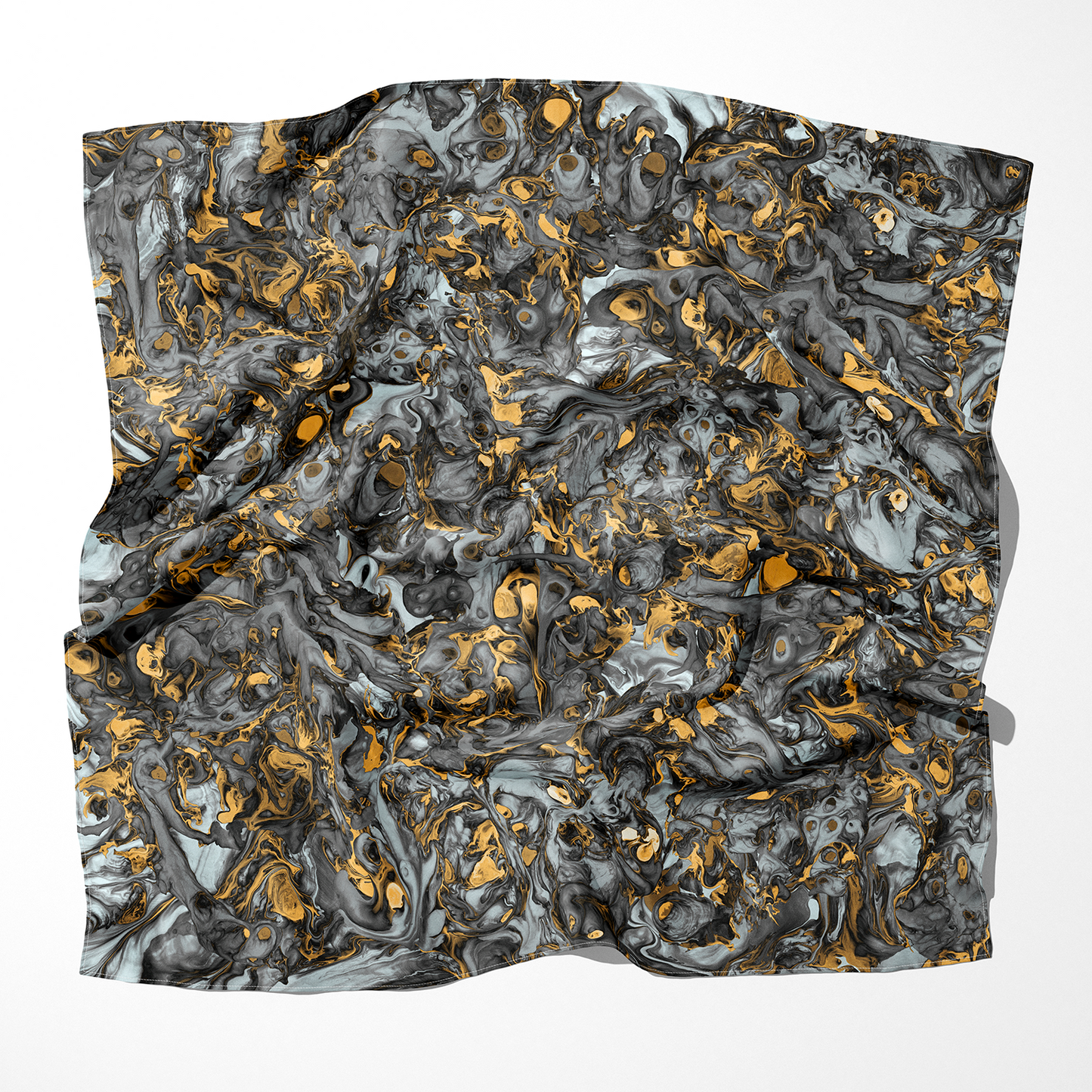 Silk Scarf "Magma Field"